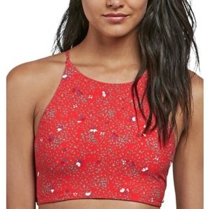 Volcom NWT Red Crop Bikini Top 🏖